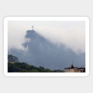 Cristo Redentor, Corcovado in the Clouds - Rio de Janeiro Sticker